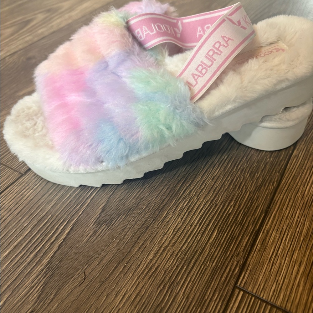 Koolaburra Pastel Fur Slide Sandals
